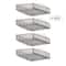 Mind Reader Stackable Paper Tray, Desktop Organizer, File Storage, Office, Metal Mesh, 4 Pcs., SIlver